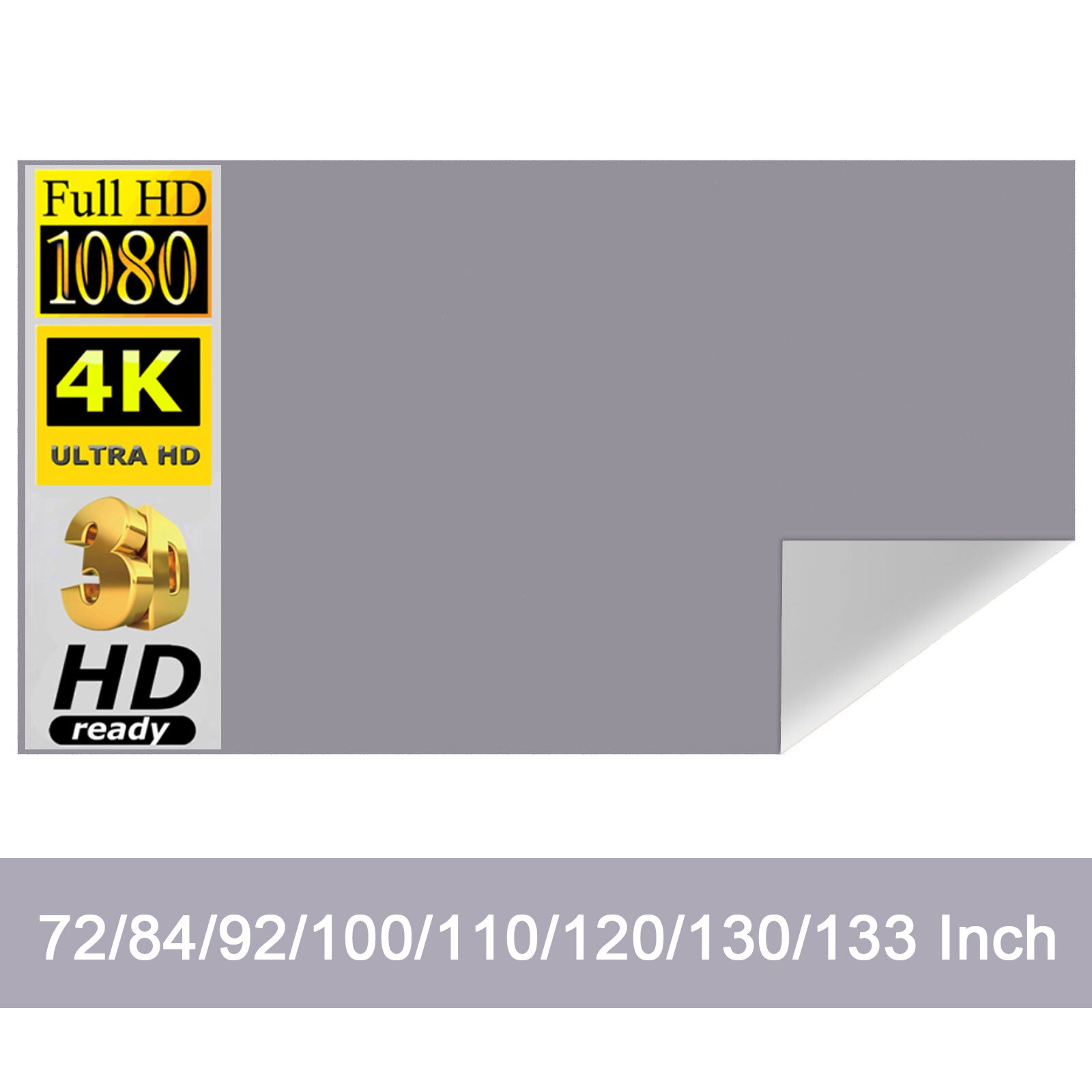 Projector Screen 100 Inch - Schermo di proiezione tessuto riflettente panno