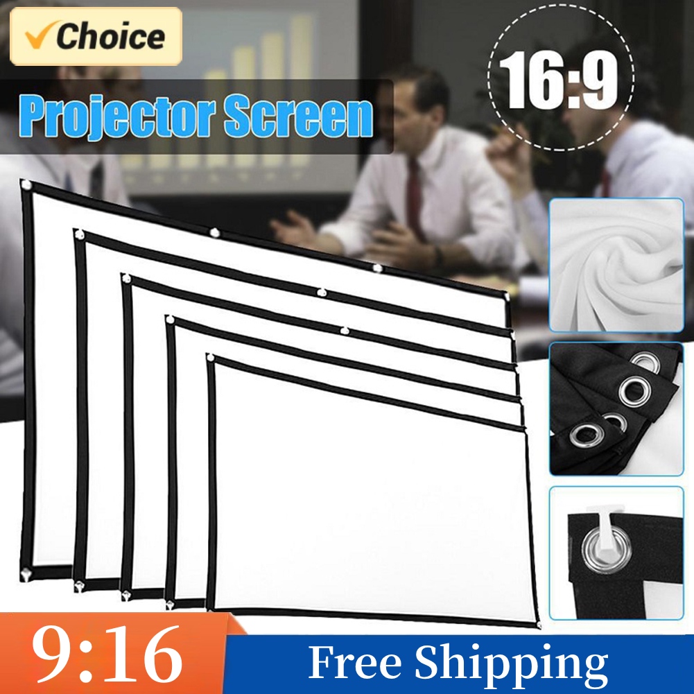 Projector Screen 100 Inch - Schermo del proiettore portatile tenda semplice