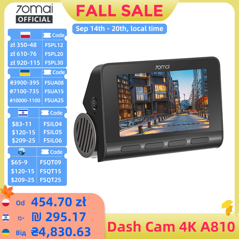Home Cinema Blu Ray Sony - Dash Cam 70mai A810 4K HDR