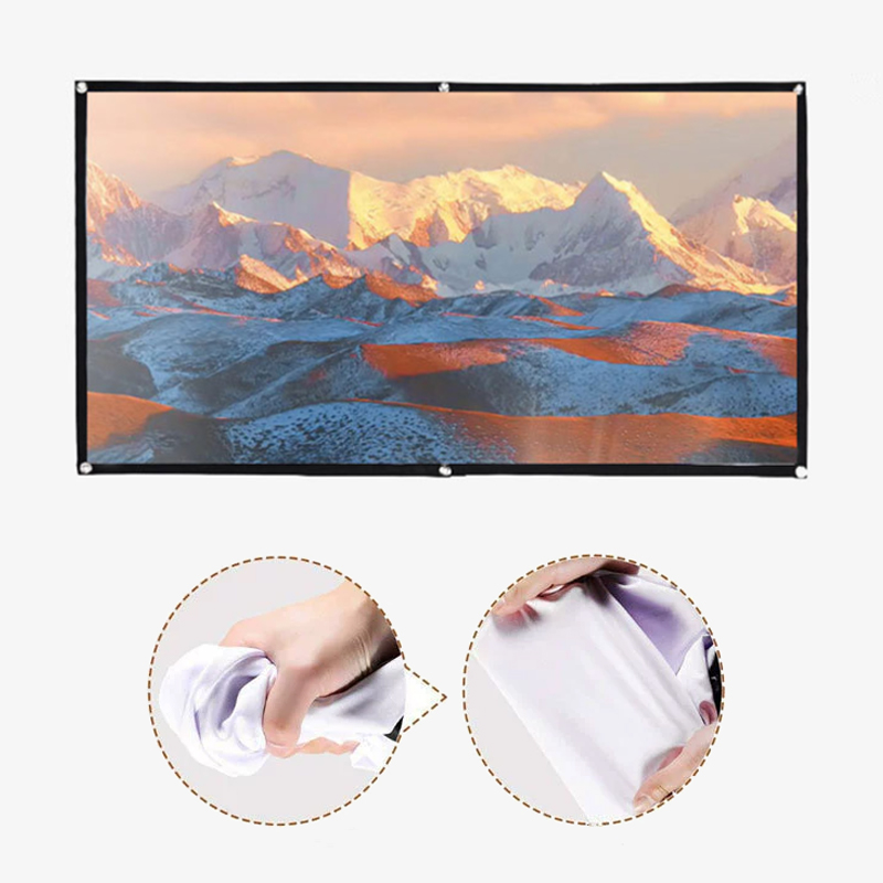 Projector Screen 100 Inch - Schermo per proiettore portatile da 60/72/84/100/120