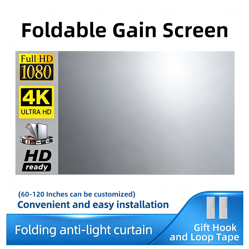 Projector Screen 100 Inch - Schermo per proiettore riflettente per tutti