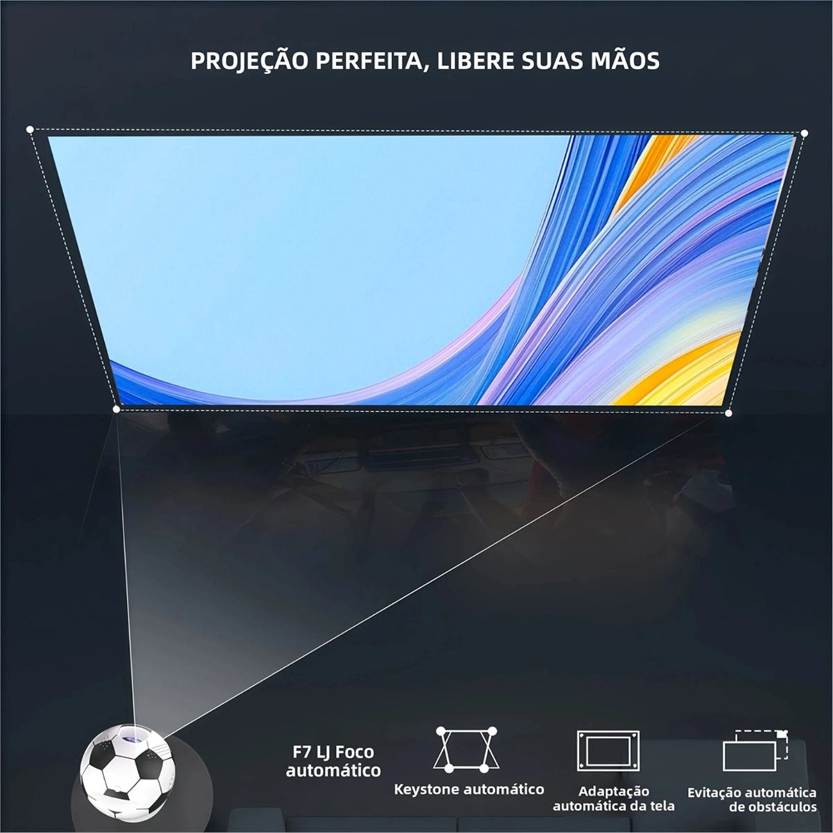 Home Cinema Mini - Proiettore Portatile Mini A73T Q8 con