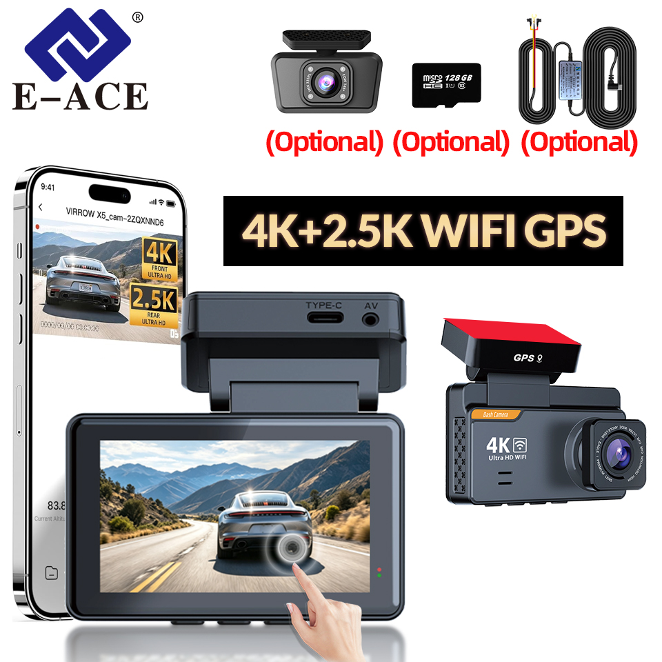Home Cinema Blu Ray Sony - E-ACE Registratore Auto 4K+2.5K con WiFi