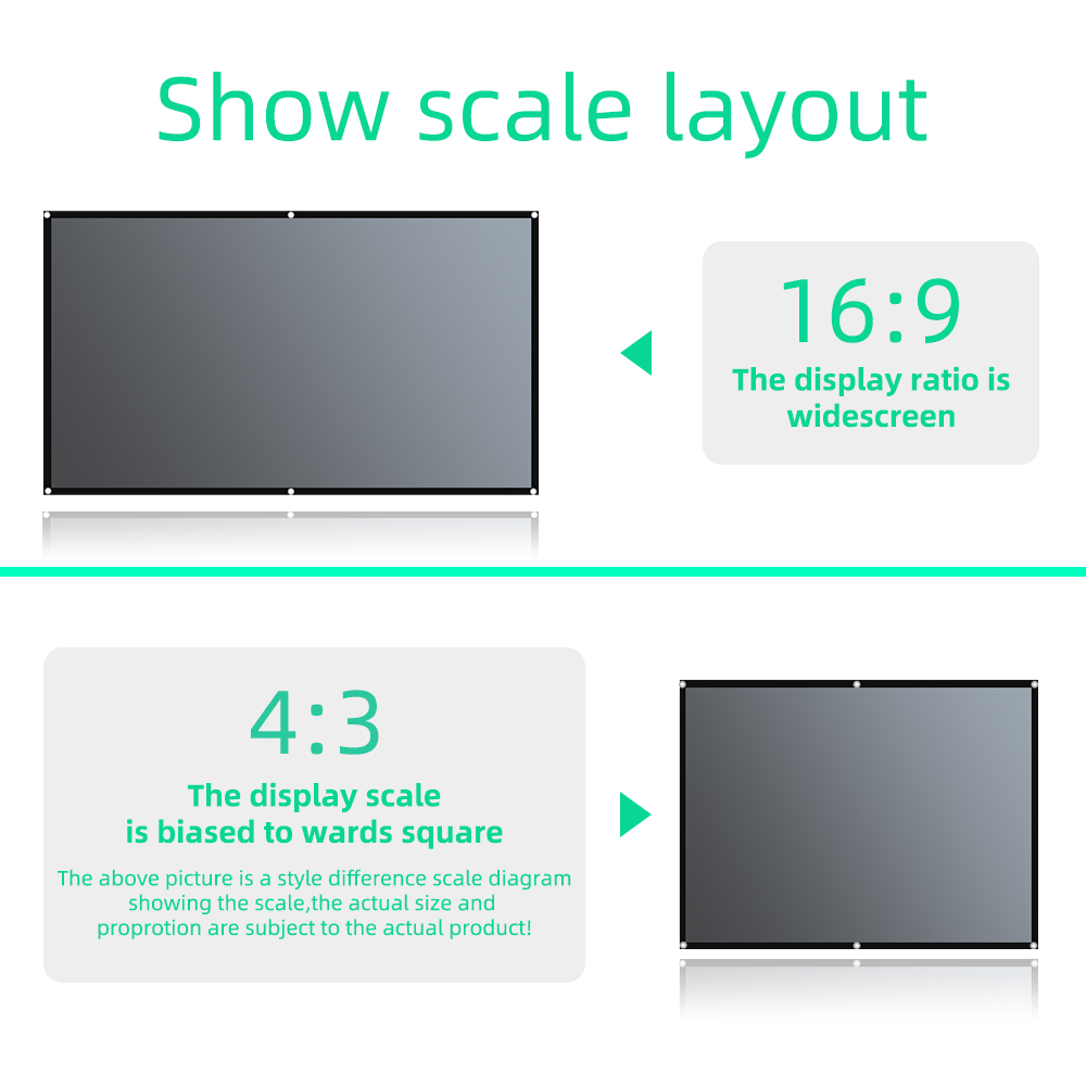 מסך למקרן Salange schermo del  - Projector Screen 100 Inch recensione e prezzo