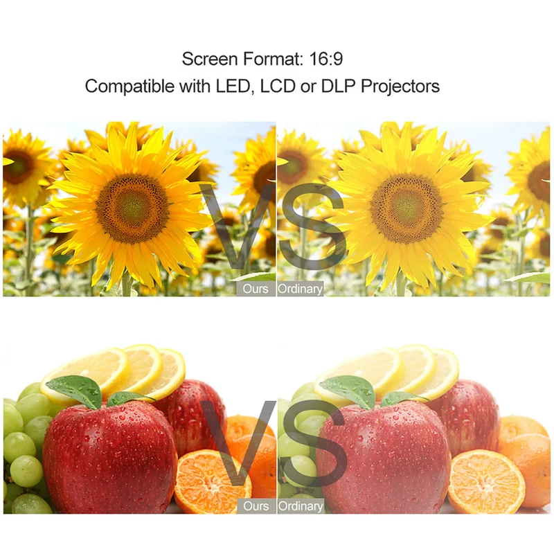 Schermo per Proiettore Portati - Projector Screen 100 Inch recensione e prezzo