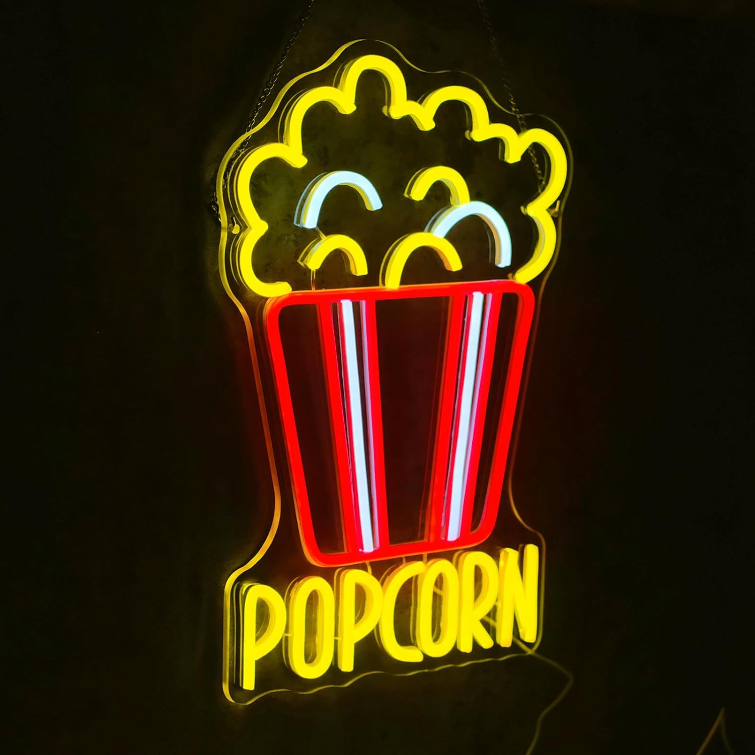 Popcorn Insegna al neon Dimmab - Home Cinema Food recensione e prezzo