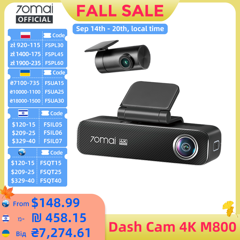 70mai Dash Cam 4K M800 2160P E - Home Cinema Blu Ray Sony recensione e prezzo