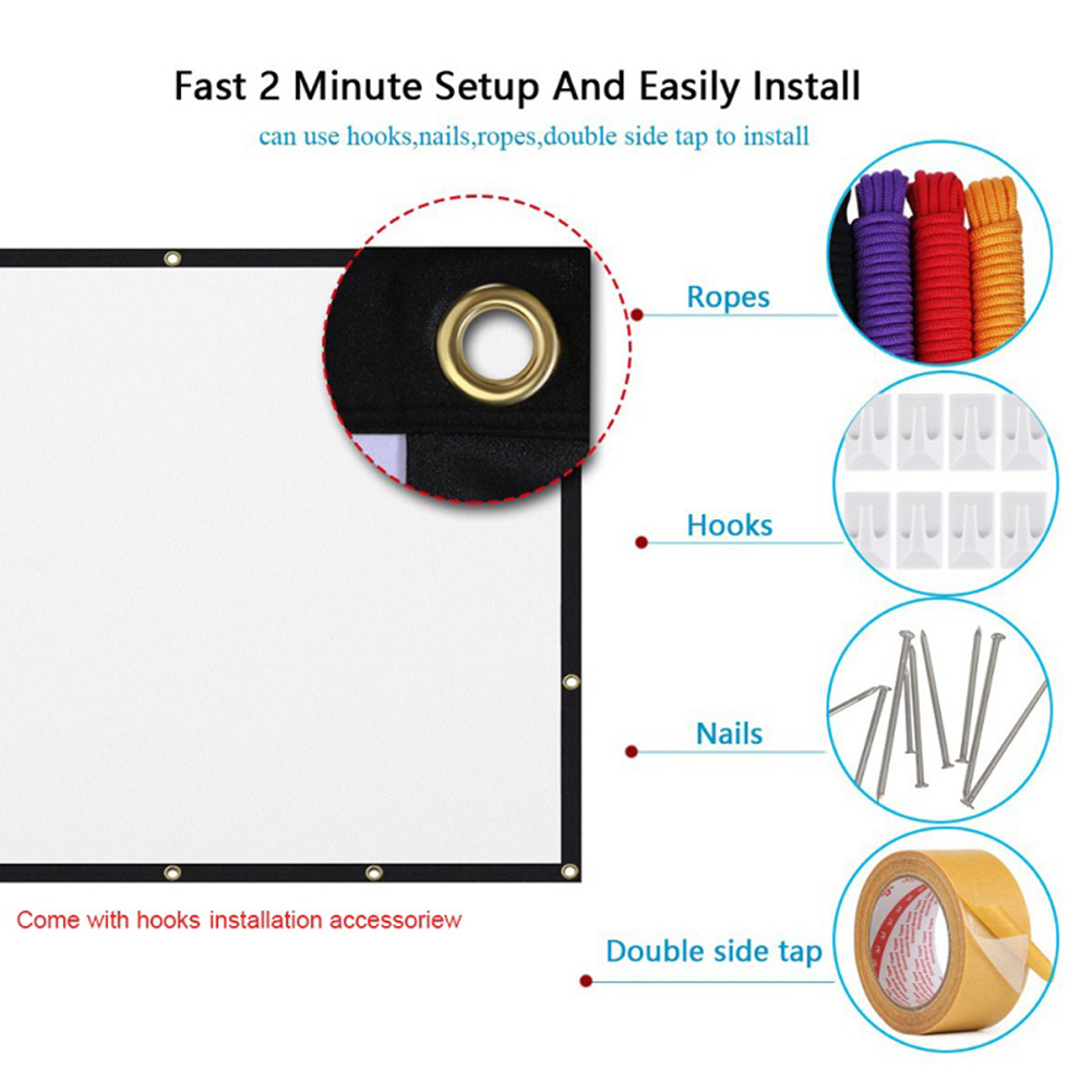 Schermo del proiettore portati - Projector Screen 100 Inch recensione e prezzo