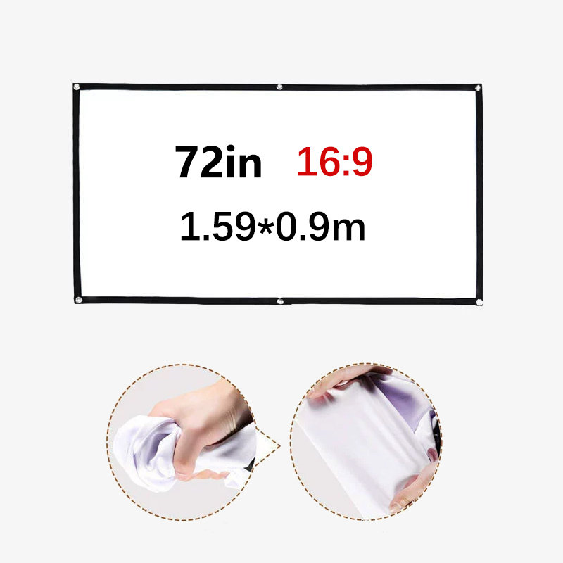 Schermo per proiettore portati - Projector Screen 100 Inch recensione e prezzo