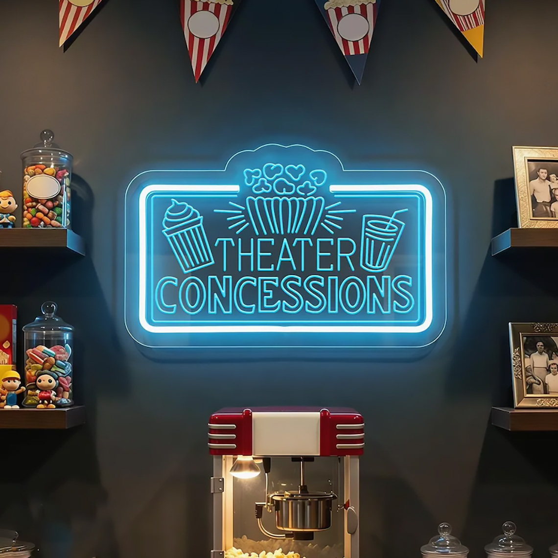 Insegna al Neon per Cinema, Ba - Home Cinema Food recensione e prezzo