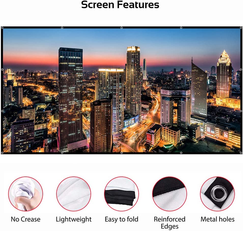 VEIDADZ Schermo per proiettore - Projector Screen 100 Inch recensione e prezzo