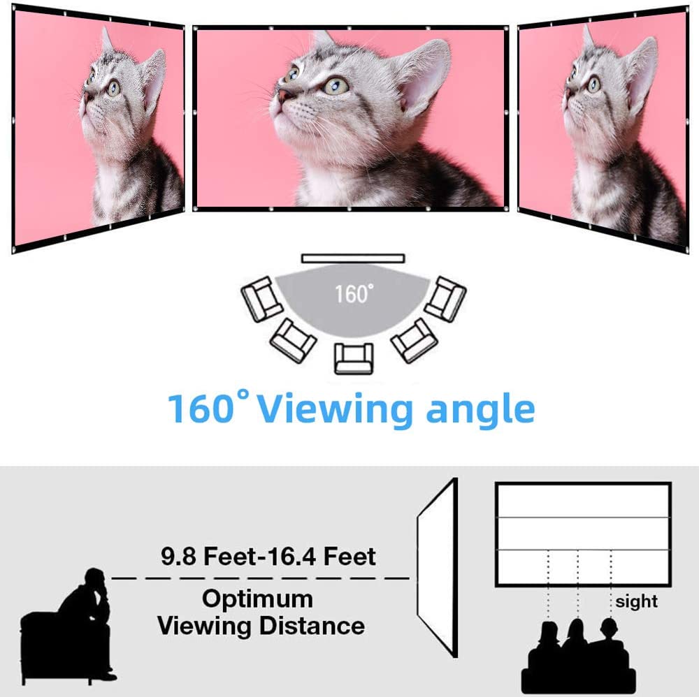 VEIDADZ Schermo per proiettore - Projector Screen 100 Inch recensione e prezzo