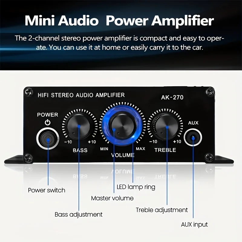 AK-270 Mini Amplificatore di P - Home Cinema Mini recensione e prezzo