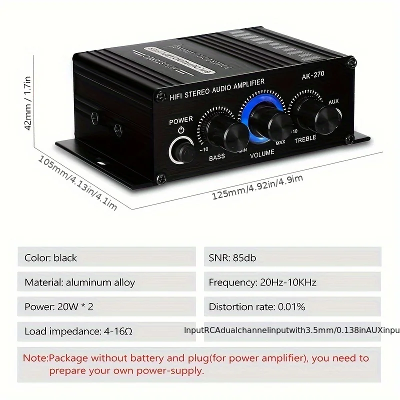 AK-270 Mini Amplificatore di P - Home Cinema Mini recensione e prezzo