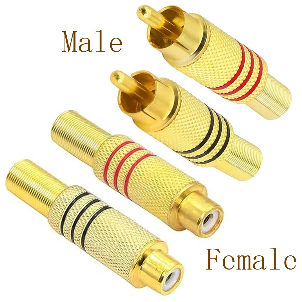 4 connettori RCA placcati oro, - Home Cinema Hall recensione e prezzo
